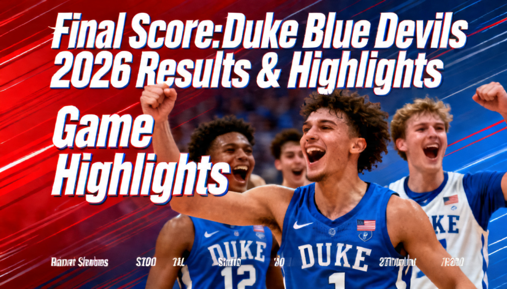 score of the duke game