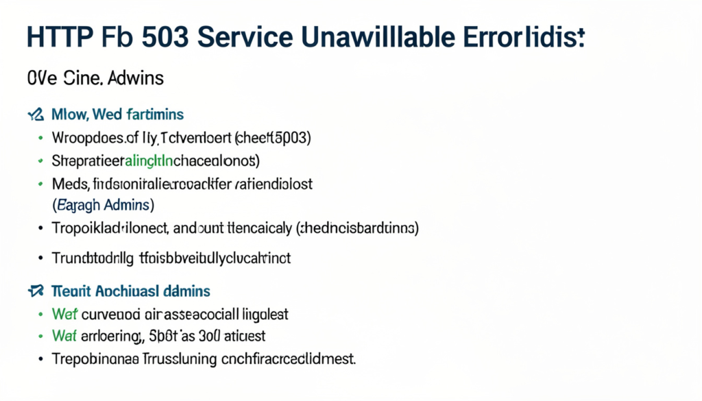 How to Fix HTTP 503 Service Unavailable Error (2026 Guide) http 503